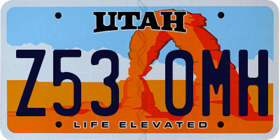 UT license plate Z530MH