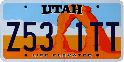 UT license plate Z531TT