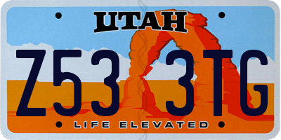 UT license plate Z533TG