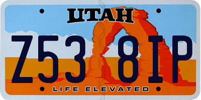 UT license plate Z538IP