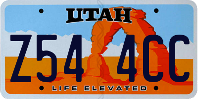 UT license plate Z544CC