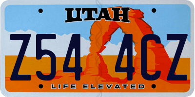 UT license plate Z544CZ