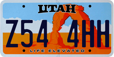 UT license plate Z544HH