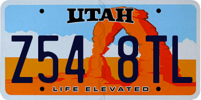 UT license plate Z548TL