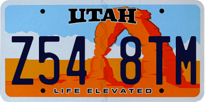 UT license plate Z548TM