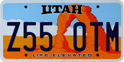 UT license plate Z550TM