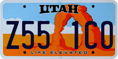 UT license plate Z551CO