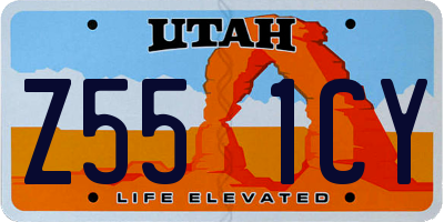 UT license plate Z551CY