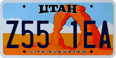 UT license plate Z551EA
