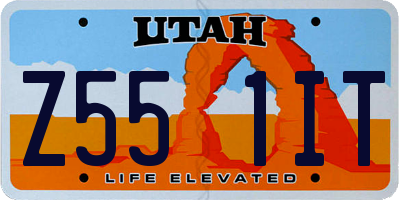 UT license plate Z551IT