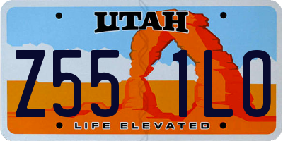 UT license plate Z551LO