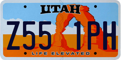 UT license plate Z551PH