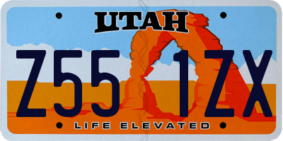 UT license plate Z551ZX