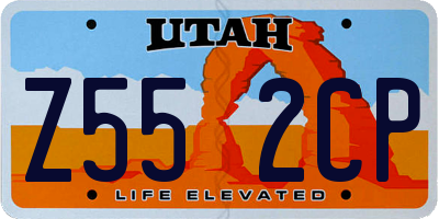UT license plate Z552CP