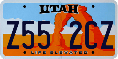 UT license plate Z552CZ