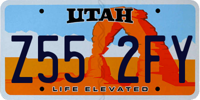 UT license plate Z552FY
