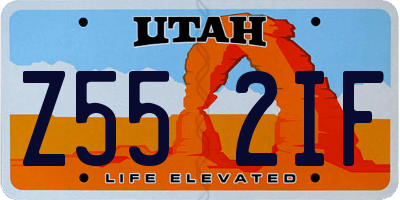 UT license plate Z552IF