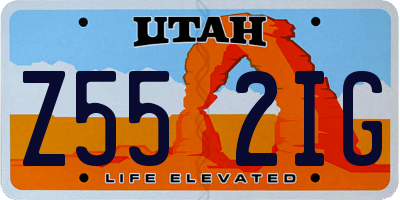 UT license plate Z552IG