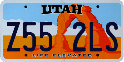 UT license plate Z552LS