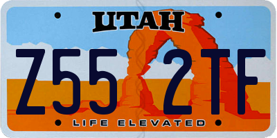 UT license plate Z552TF