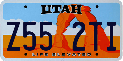 UT license plate Z552TI