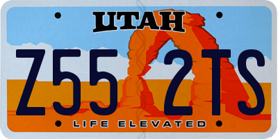 UT license plate Z552TS