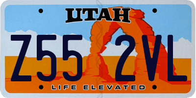 UT license plate Z552VL