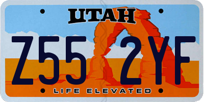 UT license plate Z552YF