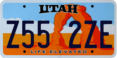 UT license plate Z552ZE