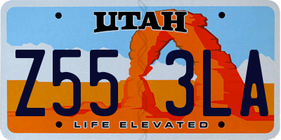 UT license plate Z553LA