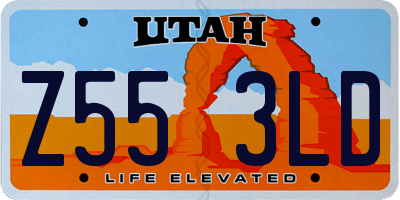 UT license plate Z553LD