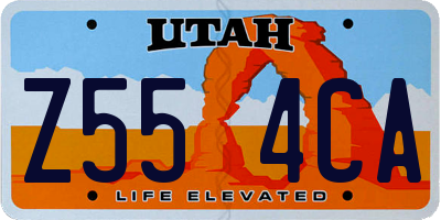 UT license plate Z554CA