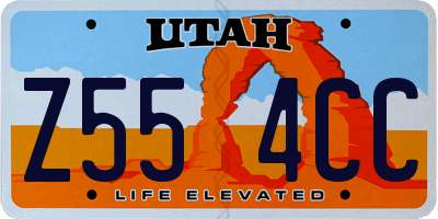 UT license plate Z554CC