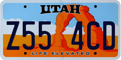 UT license plate Z554CD