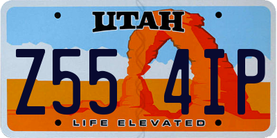 UT license plate Z554IP