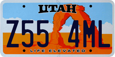 UT license plate Z554ML