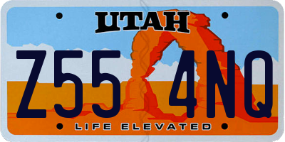 UT license plate Z554NQ