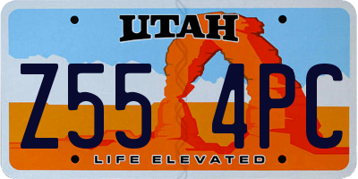 UT license plate Z554PC