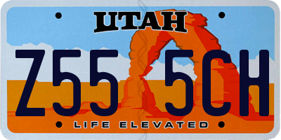 UT license plate Z555CH
