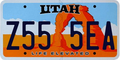 UT license plate Z555EA