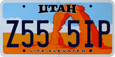 UT license plate Z555IP