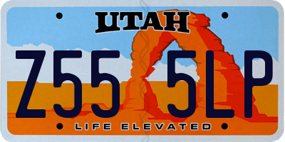 UT license plate Z555LP