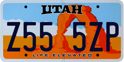 UT license plate Z555ZP