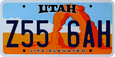 UT license plate Z556AH