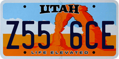 UT license plate Z556CE