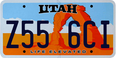 UT license plate Z556CI