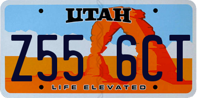 UT license plate Z556CT