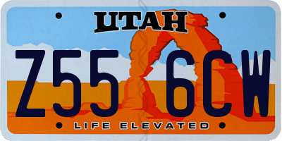 UT license plate Z556CW