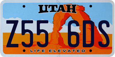 UT license plate Z556DS