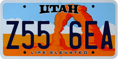 UT license plate Z556EA